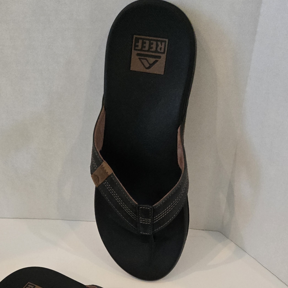 Reef Black and Brown Men's Sandals Size 11